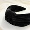 Wrapables Wide Knotted Velvet Headbands, Top Knot Velvet Headbands for Women and Girls, Black